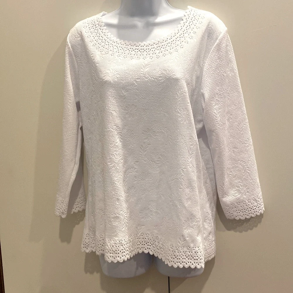 Chances R | Tops | L Chances R Blouse With Flower Print And Cut Out ...